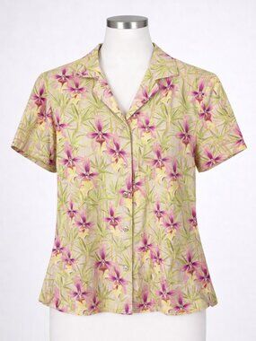 Tommy Bahama Floral Silk Blouse